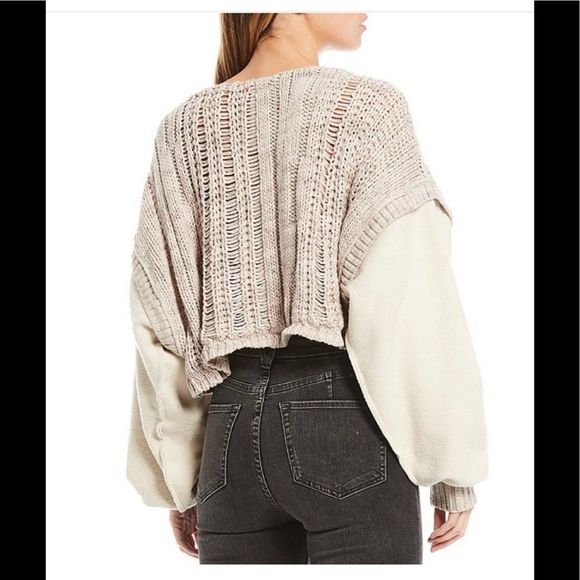 Free People Cropped Sweater - Picture 2 of 3